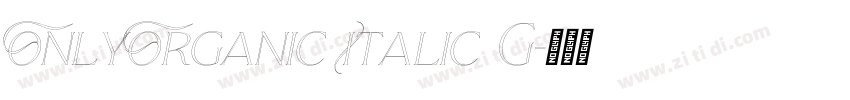 OnlyOrganic Italic G字体转换